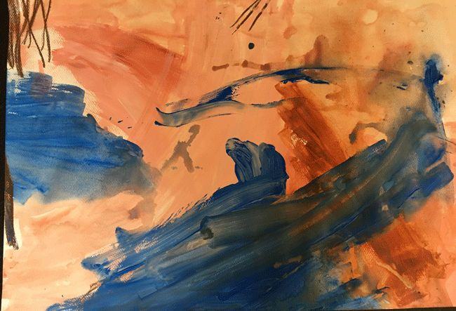 child with autism is an artist