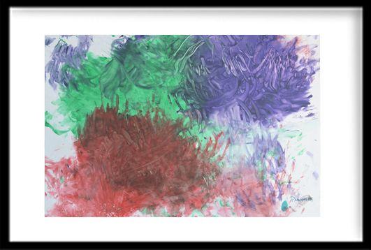 Child with autism painting remarkably