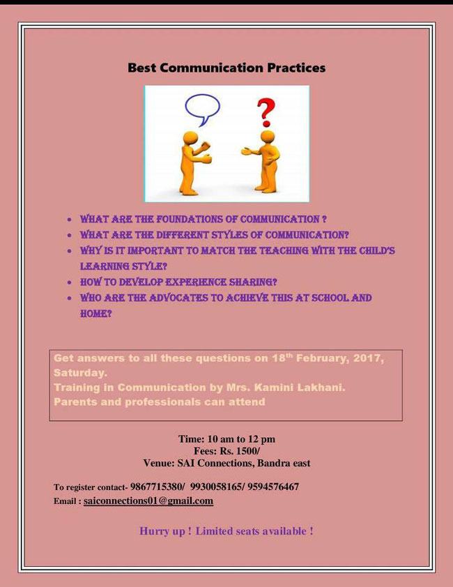 autism communication training in mumbai