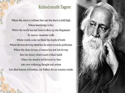 freedom poetry of rabindranath tagore
